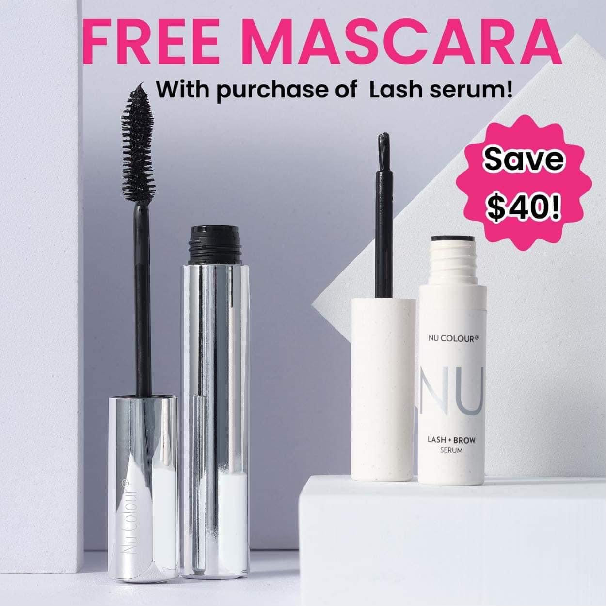 LASH + BROW SERUM AND MASCARA